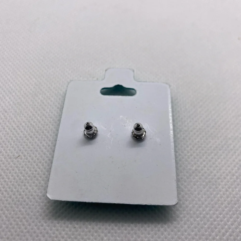 Boat Anchor Silver Overlay Stud Earrings  Brand new!